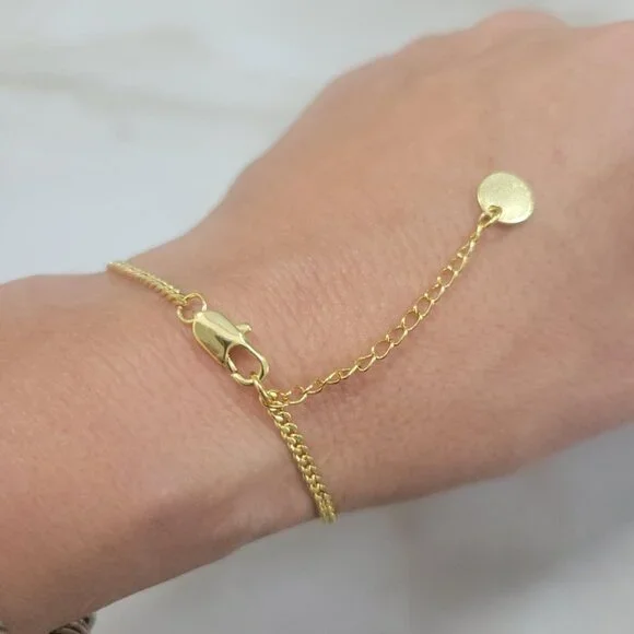 Neiman Marcus 14k Gold Plated Charm Bracelet - Picture 2 of 4